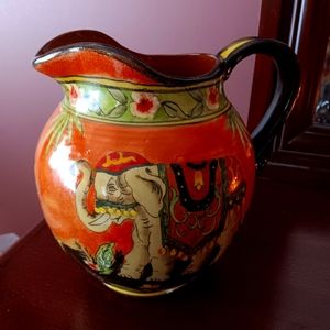 Ceramic pitcher, elephant design